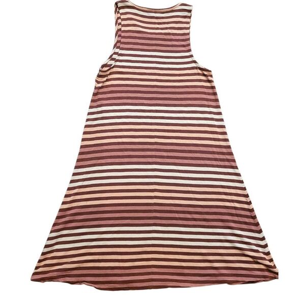 Madewell Dress Women's Small Highpoint Tank in Sulley Stripe Midi Sleeveless - Picture 2 of 5